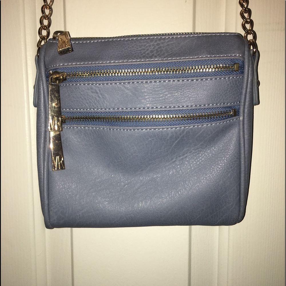 blue crossbody bag
